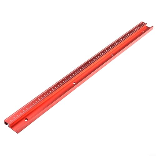 EXTRWORY 1 Stück Aluminium 45 Typ T-Schiene T-Nut Gehrungsschienenbefestigung für Router Tisch für Frästisch 500 mm mit Skala für Routertisch, Tischsägen und Bandsägen(600mm) von EXTRWORY
