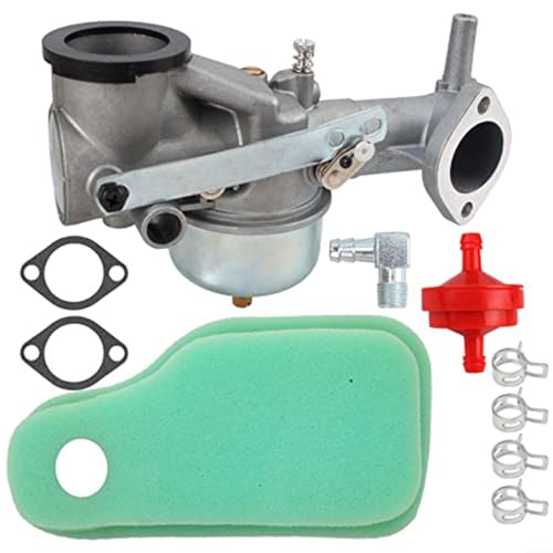 EXTRWORY 10 Stück Vergaser-Kit Rasenmäher Motor mit Luftfilterdichtungen Metall Kunststoff Silber Grün Ersatz für 491590 390811 392152 191700 192700 von EXTRWORY