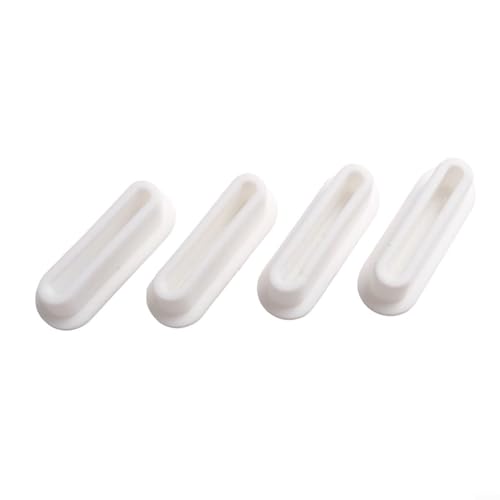 EXTRWORY 4x Silicagel Waschbecken Überlauf Kappe Loch Abdeckung Badezimmer Oval Becken Trim Reusable Rundes Überlaufloch Verschlussstopfen von EXTRWORY