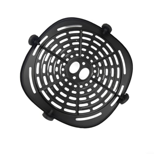 EXTRWORY 5 Stück Ersatz-Fritteusen-Tablett 18 x 18 cm schwarz mit vier Eckenschutzen, leicht zu reinigen, entworfen für Küche Kochen (1 Stück) von EXTRWORY
