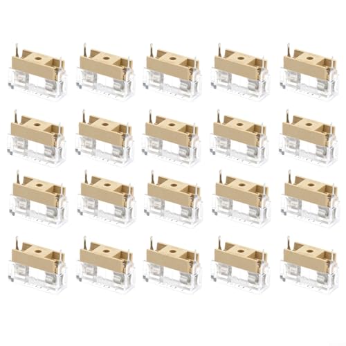 EXTRWORY 5 x 20 Sicherungshalter, flammhemmend, transparente Abdeckung für Leiterplattenschutz, Elektrozubehör von EXTRWORY