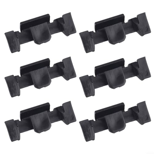 EXTRWORY 6-teilige Scheinwerfer Zierring Clips für Mini R55 R56 R57 R60 F56, schwarzer Kunststoff Galvanisierte Rahmenklammern zur Befestigung der Schnallen von EXTRWORY