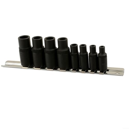 EXTRWORY 8 Stück Gewindebohrer Steckschlüsselsatz 1/4 und 3/20.3 cm zum Antrieb von Gewindeschneidgewindebohrern 1 5 bis 12 mm Schwarz Chrom Vanadium EXTRWORY 8 Stück Gewindebohrer Steckschlüsselsatz 1/4 und 3/20.3 cm zum Antrieb von Gewindeschneidgewindebohrern 1 5 bis 12 mm Schwarz Chrom Vanadium von EXTRWORY
