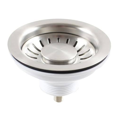 EXTRWORY Abflusssieb für Küchenspüle, 114 mm, Edelstahlkorb, tiefer Abflussstopfen für Badezimmer, Waschbecken EXTRWORY Abflusssieb für Küchenspüle, 114 mm, Edelstahlkorb, tiefer Abflussstopfen für Badezimmer, Waschbecken von EXTRWORY