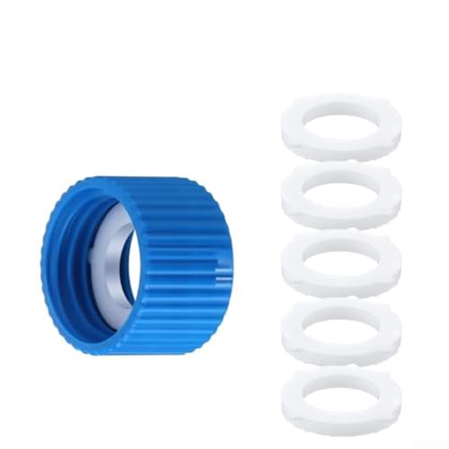 EXTRWORY Auslaufsicheres Silikon-Wasserfilter-Kupplungs-Set für 28 mm Gewindeflaschen, blau, ein Set EXTRWORY Auslaufsicheres Silikon-Wasserfilter-Kupplungs-Set für 28 mm Gewindeflaschen, blau, ein Set von EXTRWORY