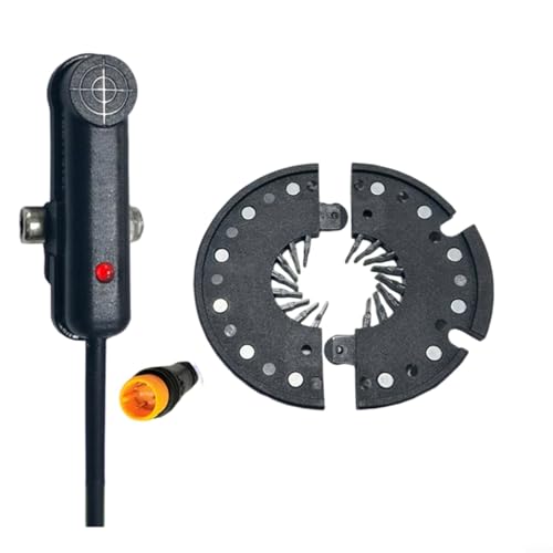 EXTRWORY E-Bike Pedalassistent Sensor Double Hall PAS 12 Magnet Wasserdicht 80 cm Draht 3-polig linke Seite Elektrofahrrad Outdoor Radfahren (DH12R) von EXTRWORY