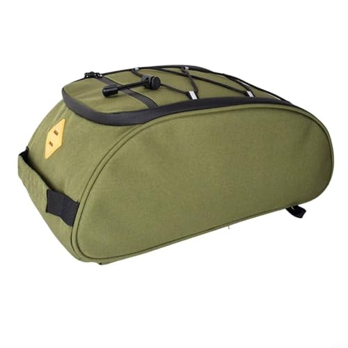 EXTRWORY Fahrrad Heckträger Tasche Faltbar Wasserdicht 8L Kapazität Mountainbike Gepäckträger Kompatibel mit Reiserädern (Grün) von EXTRWORY