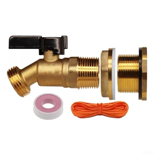 EXTRWORY Gartenbewässerung Messing Kugelhahn Zapfhahn Wassertank Anschluss mit 3/4 Zoll NPT Gewinde für Regenfass Sammelsystem EXTRWORY Gartenbewässerung Messing Kugelhahn Zapfhahn Wassertank Anschluss mit 3/4 Zoll NPT Gewinde für Regenfass Sammelsystem von EXTRWORY