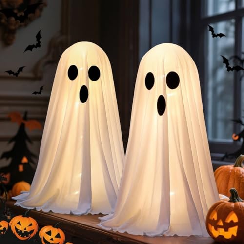EXTRWORY Halloween LED Apparition Lights Outdoor Decoration with Remote Control 8 Lighting Modes Battery Operated Garden Horror Decor(2) von EXTRWORY