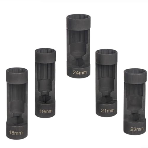EXTRWORY Hülse zum Entfernen der Stoßdämpfer-Sitzmutter,Federmutterbuchse,12 Punkt Suspension Strebe Nuss Steckdose Chrom Vanadium Stahl 1/2in Fahren(21mm) von EXTRWORY