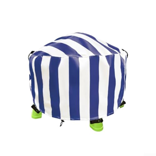 EXTRWORY Outdoor Strand Wassertisch Abdeckung Wetterbeständig Oxford Stoff Schutzhülle mit Druckknöpfen 86 x 46 cm (blau gestreift) von EXTRWORY
