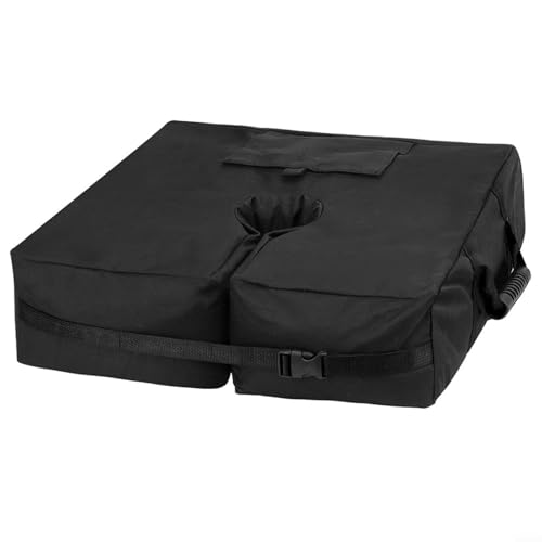 EXTRWORY Regenschirm Base Schwer Kreisförmig Schwerlast Sandsack Winddicht Regenschirm Quadratischer Tragbarer Sonnenschirmsockel im Freien Fester Sandsack Zelt(Sandbag) von EXTRWORY
