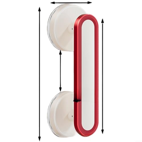 EXTRWORY Saugnapf Türgriff ohne Bohren Schrank ziehen Vakuumschloss für Glas Kühlschrank Schublade 16,5 x 5 x 4,5 cm für Home Office Küche (A) von EXTRWORY