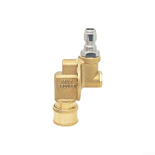 EXTRWORY Schnellanschluss-Adapter für Hochdruckreiniger, 4500 PSI (6,35 mm) Edelstahl und Kupferanschluss für Autowaschmaschine (7 Gänge) von EXTRWORY