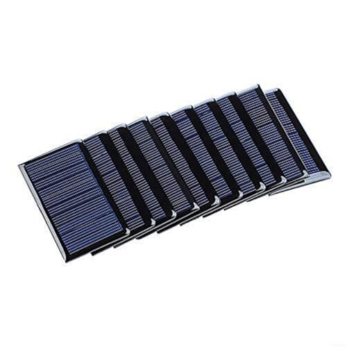 EXTRWORY Solarzellen 2 V 150 mA polykristalline Photovoltaik-Paneele für DIY-Projekte, Außenbeleuchtung und kleine Stromversorgungssysteme, 10 Stück von EXTRWORY