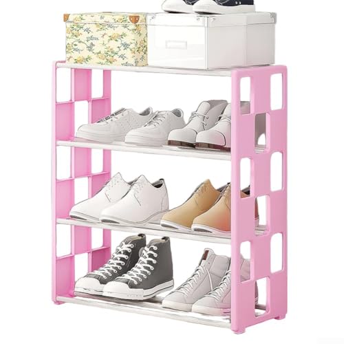EXTRWORY Stabiler Schuhschrank mit modernem Look, perfekt für Schlafzimmer oder Flur (Rosa) von EXTRWORY