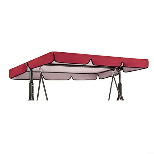 EXTRWORY Swingchair Canopy Replacement Outdoor Waterproof Dustproof Garden Patio Sunshade Cover Replacement For Balcony Courtyard Furniture(Red 142x120x 18cm) von EXTRWORY