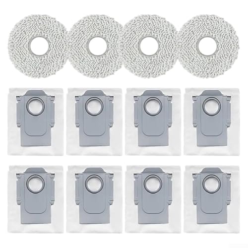 EXTRWORY Wischtuch- und Staubbeutel-Set für QV 35A QR 798 QR 598 Roboter-Staubsauger, Mikrofaser-Ersatzteile, einfache Installation, robustes Material von EXTRWORY