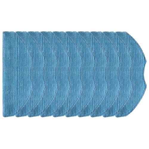 EXTRWORY Wischtücher für Tapo RVA300 RV10 RV10 Plus RV30 RV30 Plus Roboter-Staubsauger, 10 Stück, Mikrofaser, blau, wiederverwendbare Bodenwischer-Pads von EXTRWORY