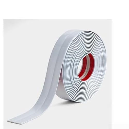 EXTRWORY Zierleisten Selbstklebend,Wandleisten Selbstklebend,6M*2cm Wand-Eckdekore Trip-Wand-Sockellinie, PVC-Kleber Wand-Eckdekore Trip-Dekoration(6m*2cm White) von EXTRWORY