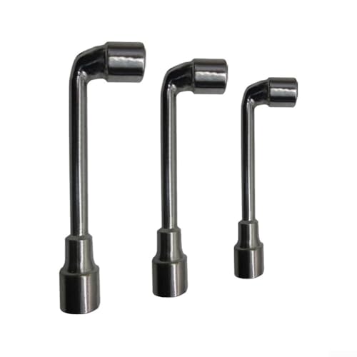 Effizienter L-förmiger Winkelschlüssel, Doppelkopf-Sechskant-Steckschlüssel, gebogenes Perforationsdesign, geeignet für Autoreparaturen und DIY-Projekte (8 mm) von EXTRWORY