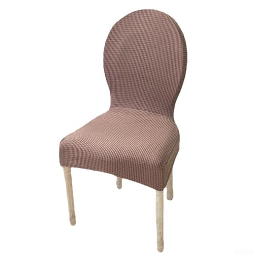 Elastischer Stuhlbezug für Sessel mit integrierter Rückenlehne, weicher Samtstoff für vollen Schutz und stilvolles Dekor (dunkles Khaki) von EXTRWORY