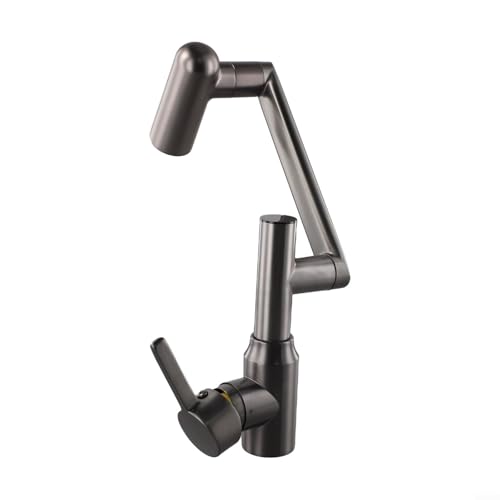 Eleganter digitaler Wasserhahn mit sanftem Wasserfluss und modernem Edelstahl-Design (grau) von EXTRWORY