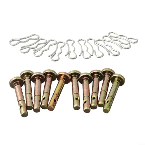 Ersatz-Scherstifte und Splinte für CADET Schneefräsen Modelle 738 04124A 738 04124 kompatibel mit Craftsman Schneefräsen Metallstifte (10 Set) von EXTRWORY