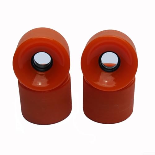 Ersatz Skating Wheel Set 4 Stück PU Roller Wheels für alle Ihre Skating Abenteuer (Orange) von EXTRWORY