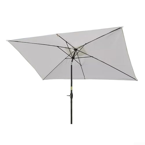 Ersatzbezug für Outdoor-Regenschirm, 200 x 300 cm, Polyester, für Garten, Terrasse, Marktstand, Sonnenschutz, Marineblau (weiß) von EXTRWORY