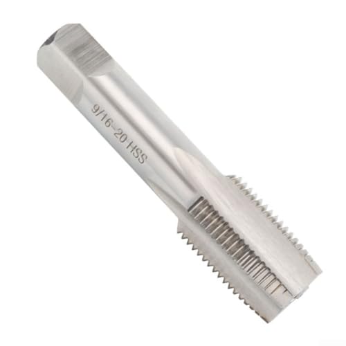 Fahrrad-Kurbelpedalgewinde-Gewindebohrer, 9/16 50,8 cm, Rechts- und Linksgewinde, geeignet für Reparatur und Wartung von beschädigten Pedalschrauben an Aluminium- und Stahlkurbeln (rechts silber) von EXTRWORY