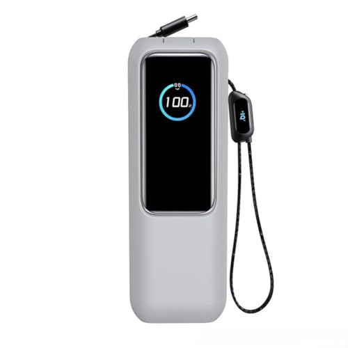 Funktionale Silikonhülle für Anker Zolo Power Bank entworfen für Komfort und Benutzerfreundlichkeit (grau) von EXTRWORY