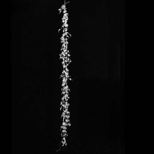 Gedrehte Eiszapfen aus klarem Glas, für Weihnachtsbaumschmuck und Feiertagsfeiern (Schneeflocke) von EXTRWORY