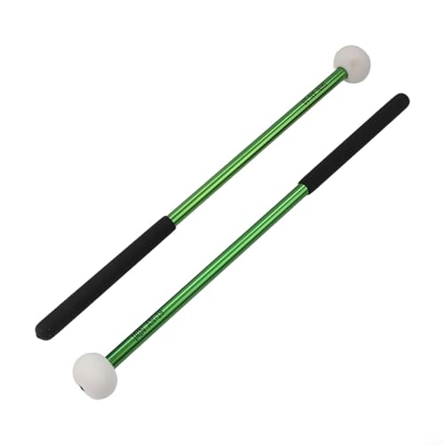 Handgefertigte Bassdrum Marsch-Trommel mit Wollfilzhammer für Musiker (grün) von EXTRWORY