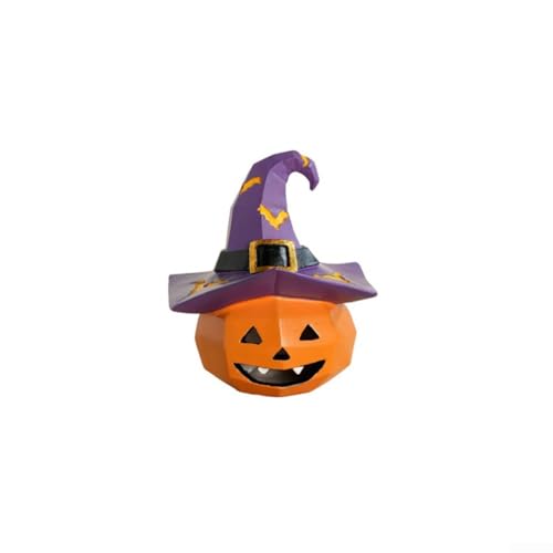 Harz Kürbis Dekoration für Halloween Tisch Gebrauch Herbst Kürbis Figuren für Halloween für Party Dekorationen und Herbst Home Akzentstücke (lila) von EXTRWORY