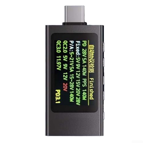 KWSX1 Typ C Tester mit Multifunktionsdisplay zur effizienten Ladeüberwachung von Mobilgeräten von EXTRWORY