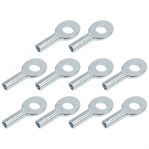 Kabel-Ösen-Terminal, 10 Stück Drahtseil-Anschluss-Stopper, verlängerte Lebensdauer von Kabeln (5 mm) von EXTRWORY