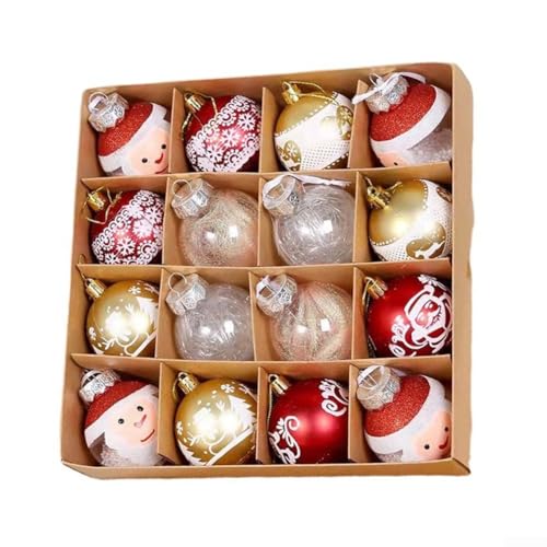 Kreatives Weihnachtskugel-Set mit 16 glitzernden Ornamenten für Hochzeiten und besondere Anlässe (C) von EXTRWORY