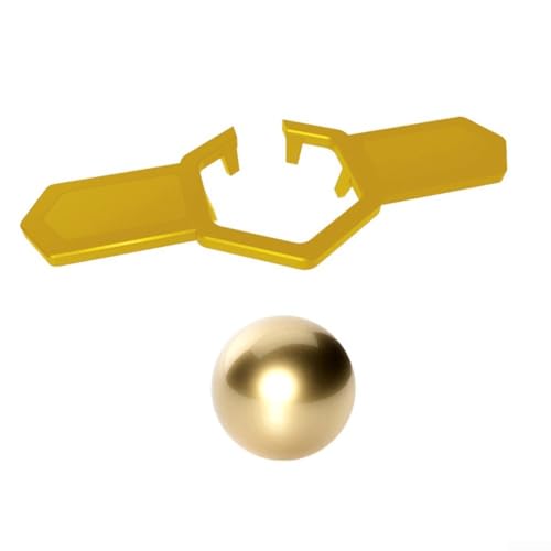 Kühlkugel aus Edelstahl, 38 mm, innovatives Werkzeug zum Kühlen von Kaffee und anderen erfrischenden Getränken (Gold + 38 mm Gold) von EXTRWORY