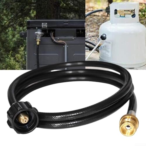 LP Tank 1,2 m Propan-Adapterschlauch, konvertiert 0,5 kg auf 9 kg für QCC1 Typ 1 Gasgrills und Heizungen von EXTRWORY
