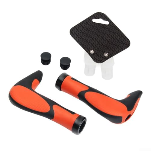 Lenkergriffe für MTB mit fortschrittlichen Anti-Rutsch- und Vibrationsfunktionen (ein Paar schwarz-orange) von EXTRWORY