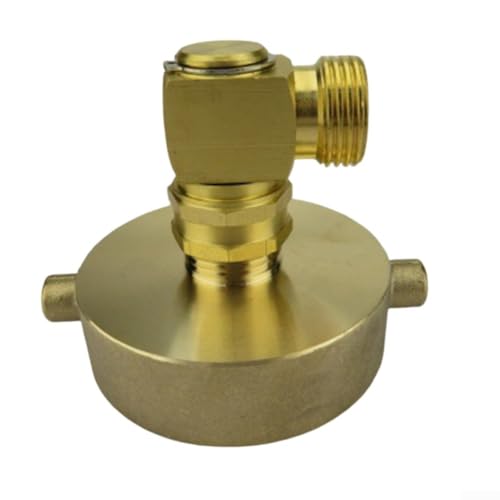 Messing-Feuer-Hydrant-Anschluss 2 1/2 NST-Buchse auf 3/4 GHt-Stecker für schnellen Zugriff (C) von EXTRWORY