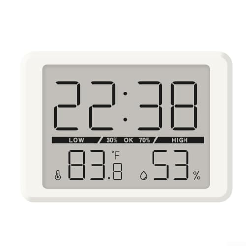 Mini-Digitaluhr für Kühlschrank oder Tisch, mit Sensortechnologie, Weiß von EXTRWORY