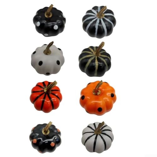 Mini-Schaumstoff-Kürbis-Set für Halloween-Dekorationen, 8 Stück, Herbst-Tisch-Kürbisse für saisonale Heim- und Outdoor-Dekoration, und leichte Herbstakzente Mini-Schaumstoff-Kürbis-Set für Halloween-Dekorationen, 8 Stück, Herbst-Tisch-Kürbisse für saisonale Heim- und Outdoor-Dekoration, und leichte Herbstakzente von EXTRWORY