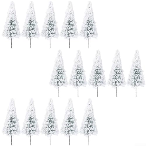 Miniatur-Bäume im Querformat, 1 Modell im Maßstab 100 für Sandtischdekoration, perfekt für Unterricht und Fotografie, 15 Stück Miniatur-Bäume im Querformat, 1 Modell im Maßstab 100 für Sandtischdekoration, perfekt für Unterricht und Fotografie, 15 Stück von EXTRWORY