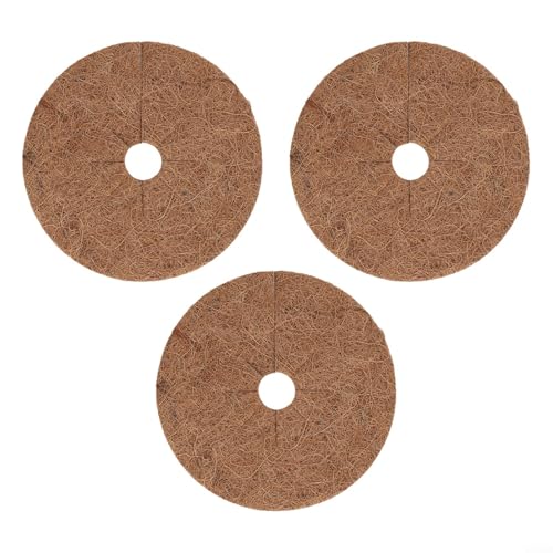 Mulchscheiben aus Kokosfaser verbessern die Vitalität des Bodens und verleihen Ihren Pflanzen eine dekorative Note (20 cm) von EXTRWORY
