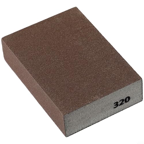 Multi Pack Schwamm Schleifblöcke, Körnungen 60# 320#, geeignet für Holz, Farbe, Metall, Kunststoff (320#) von EXTRWORY