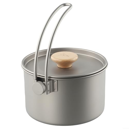 Outdoor Friendly 1 1L Hängetopf mit bequemem Griff zum Kochen während des Campings von EXTRWORY