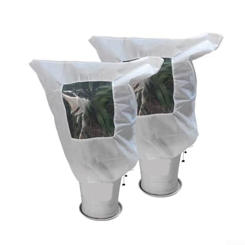 Pflanzenschutzabdeckung, 2 Stück, Winterfrostschutz, hergestellt aus Vliesmaterial zum Schutz vor Frost (80 x 100 cm) von EXTRWORY
