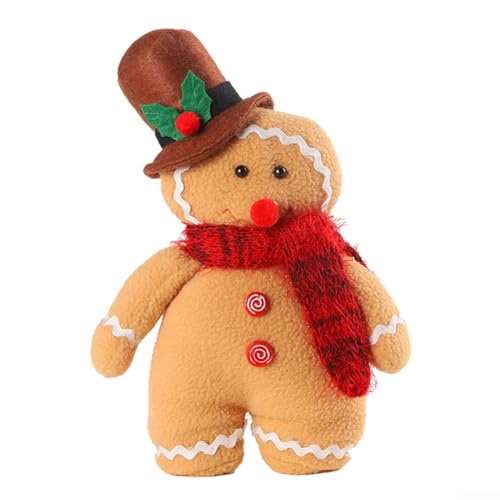 Plüsch-Puppen-Dekoration für Weihnachtsfeiertage, weiches Stoffmaterial, geeignet für den Innenbereich, festliche Tisch- und Regalanzeige (Herren) von EXTRWORY